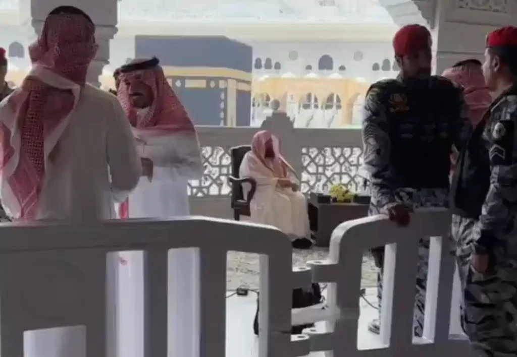 مقطع متداول توثق فيه فتاة مشاعرها عند رؤيتها الشيخ السديس لأول مرة على الطبيعة